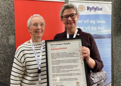 Ryfylkeprofil 2025 er tildelt Næringshagen i Ryfylke